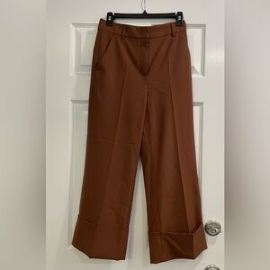 Dorothee Schumacher wide leg, high rise, ankle length brown/rust pants. …